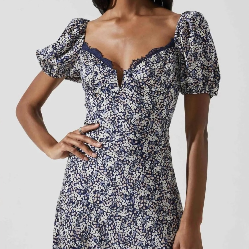 ASTR Sylvie Floral Bustier Maxi Dress